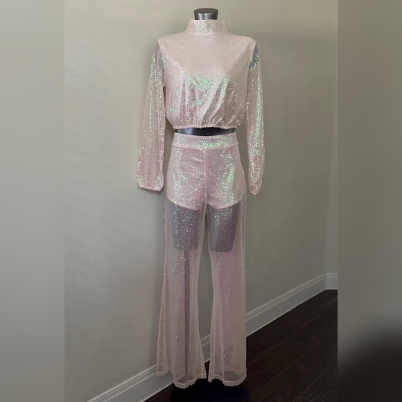 NWT Sequin High Waist Pants - Picture 9 of 11